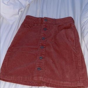 Mini corduroy skirt